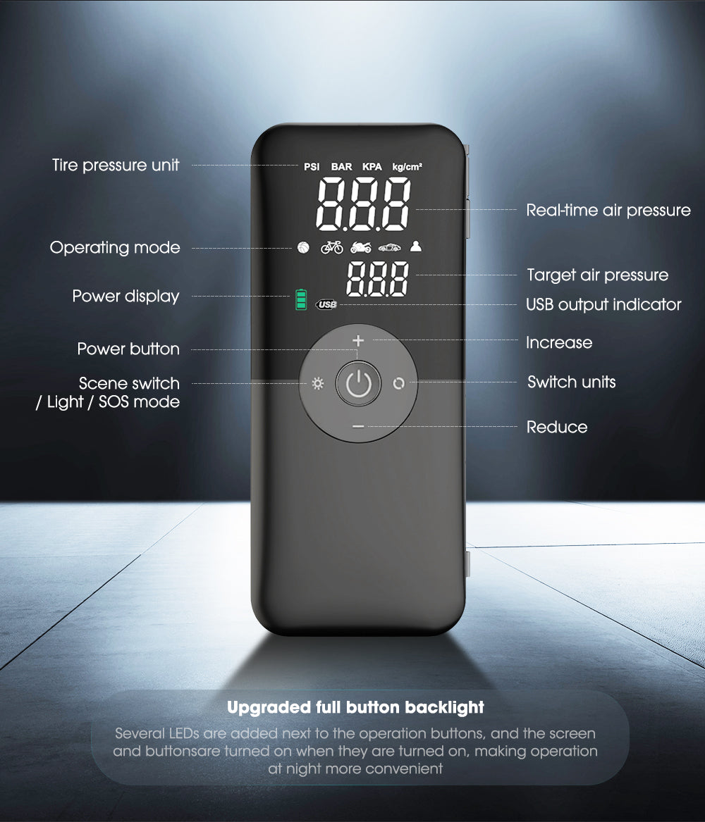 Electric Portable Tire Inflator